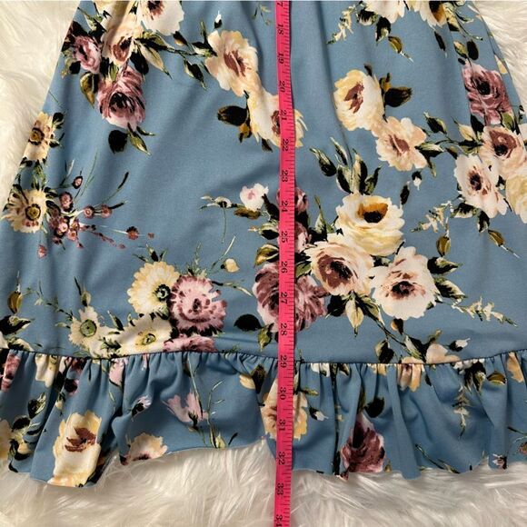 Aqua - Floral Wrap Dress - Picture 7 of 9